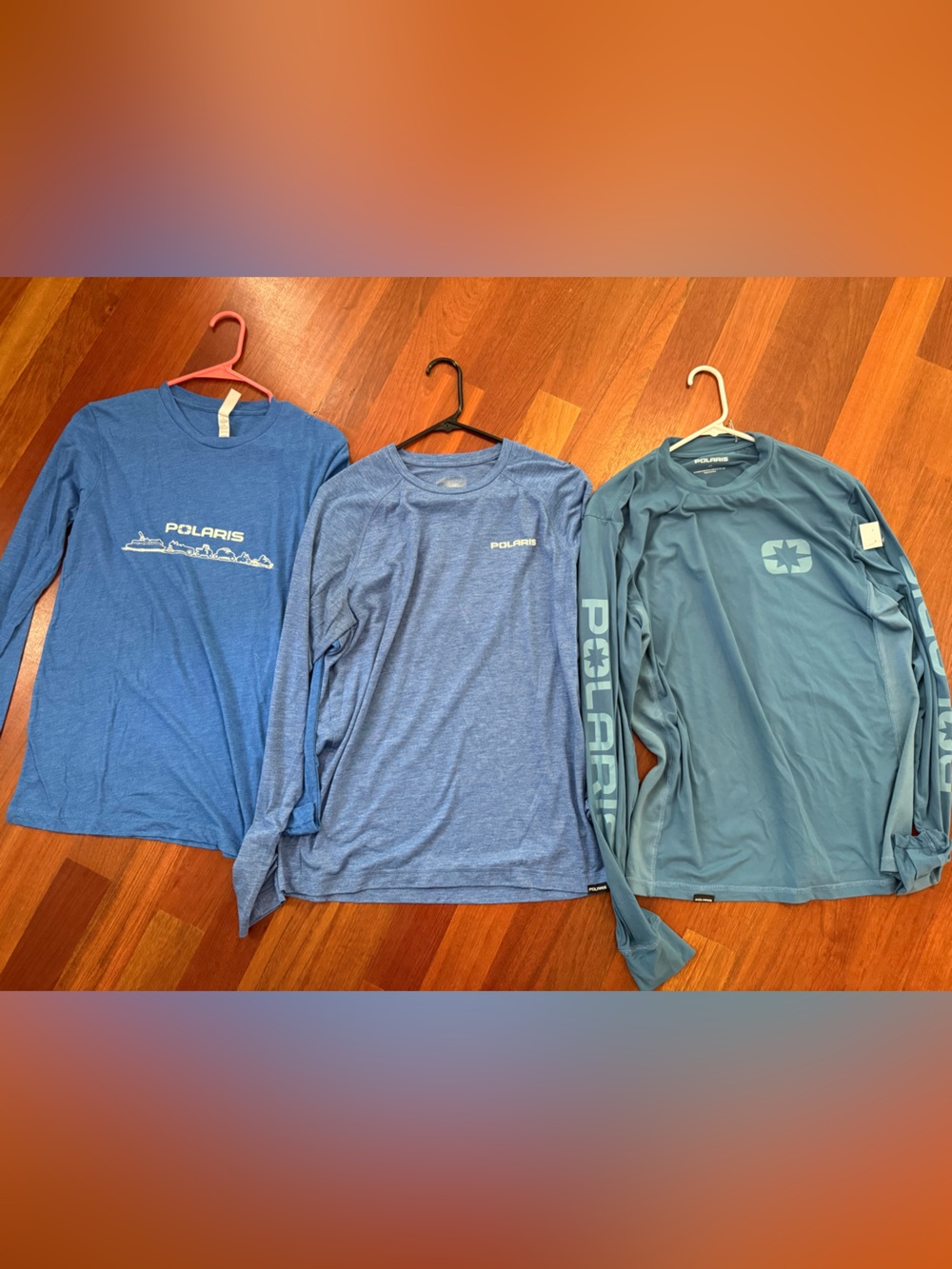 Polaris Blue Long Sleeve Shirt Trio